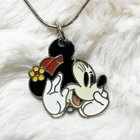 🔮 5/$25 Disney‎ Classic Minnie Mouse Necklace - Picture 1 of 6